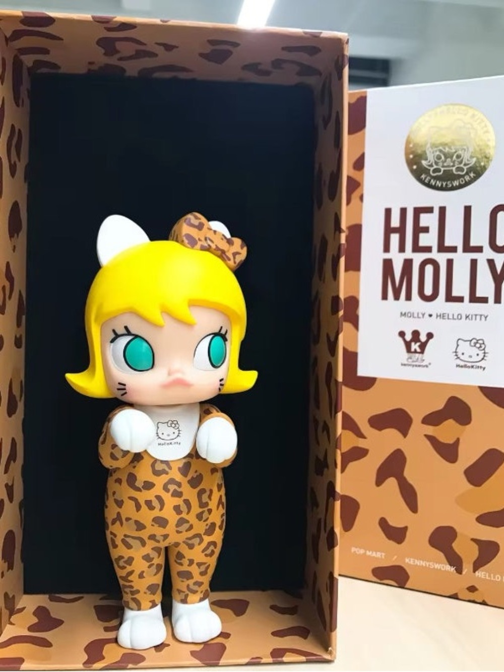 Hello Molly Leopard Print Collectible Figure - NIB SEALED